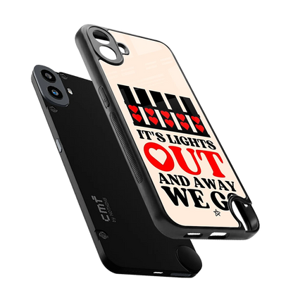Racer Spirit sleek cmf nothing phone 1 cover with tempered glass back and TPU edges