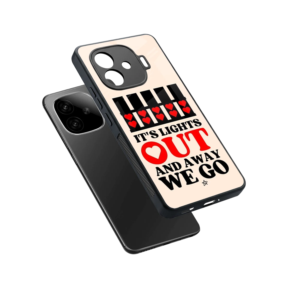Racer Spirit sleek iqoo neo 10r 5g cover with tempered glass back and TPU edges