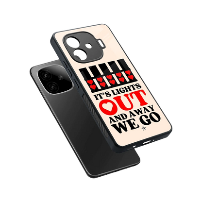Racer Spirit sleek iqoo neo 10r 5g cover with tempered glass back and TPU edges