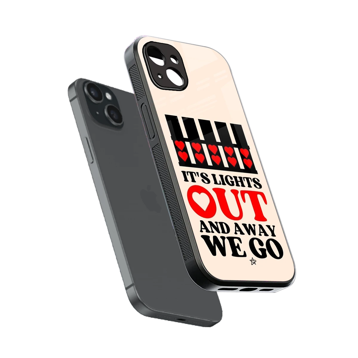 Racer Spirit sleek iphone 14 plus cover with tempered glass back and TPU edges