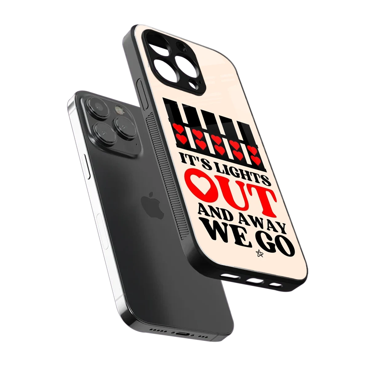 Racer Spirit sleek iphone 16 pro max cover with tempered glass back and TPU edges