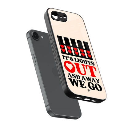 Racer Spirit sleek iphone 16e cover with tempered glass back and TPU edges