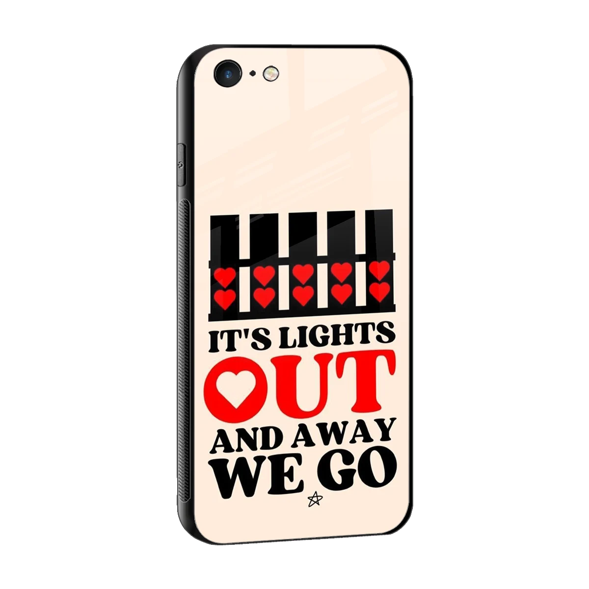 Racer Spirit sleek iphone 6 cover with tempered glass back and TPU edges