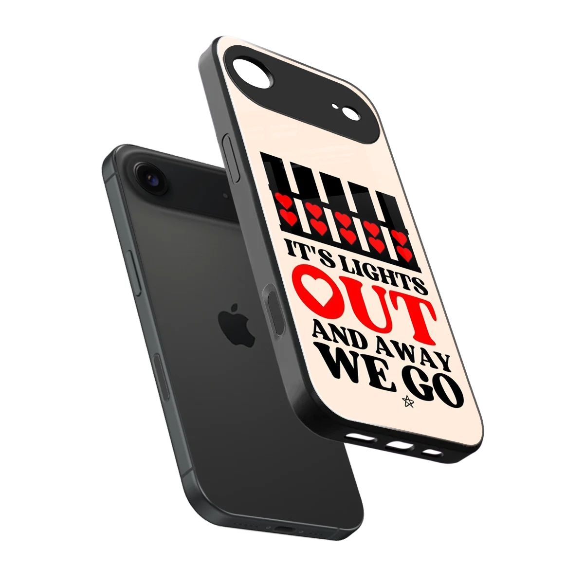 Racer Spirit sleek iphone air cover with tempered glass back and TPU edges