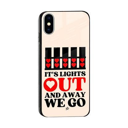Racer Spirit sleek iphone x cover with tempered glass back and TPU edges