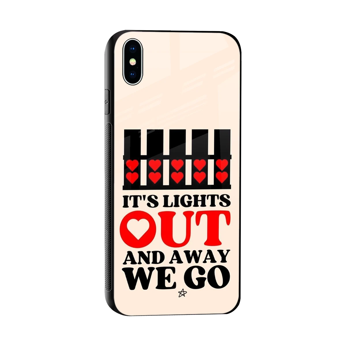 Racer Spirit sleek iphone xs max cover with tempered glass back and TPU edges