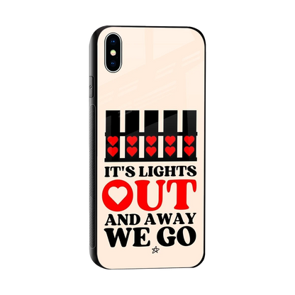 Racer Spirit sleek iphone xs max cover with tempered glass back and TPU edges