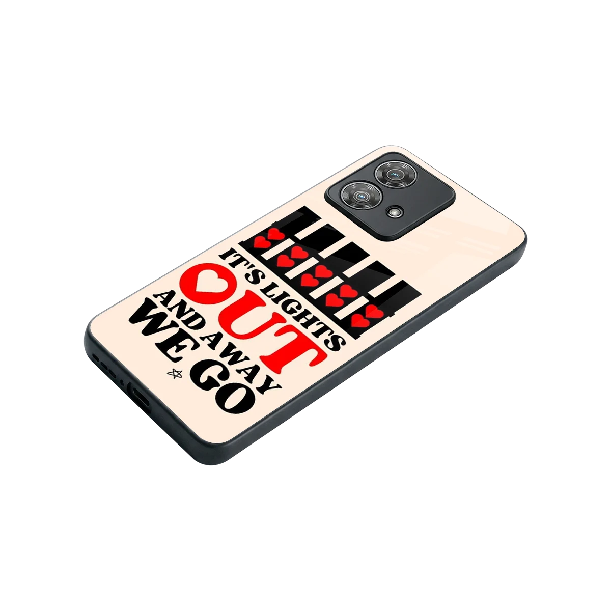 Racer Spirit stylish phone case for motorola edge 40 neo 5g | glossy glass and slim fit