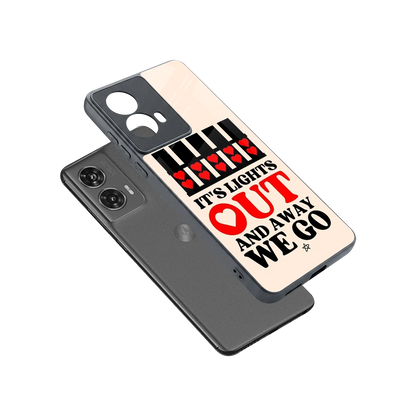 Racer Spirit sleek motorola edge 50 fusion cover with tempered glass back and TPU edges