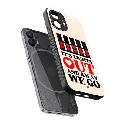 Racer Spirit sleek nothing phone 2 cover with tempered glass back and TPU edges