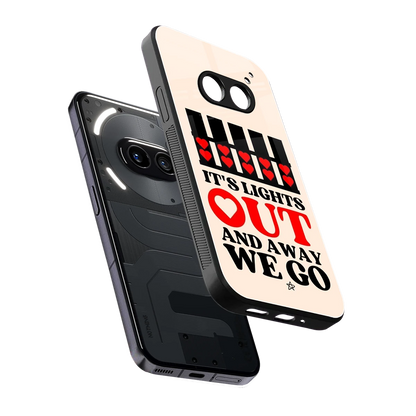 Racer Spirit sleek nothing phone 2a cover with tempered glass back and TPU edges