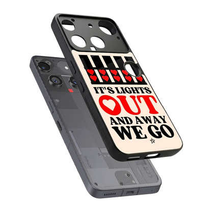 Racer Spirit sleek nothing phone 3 cover with tempered glass back and TPU edges