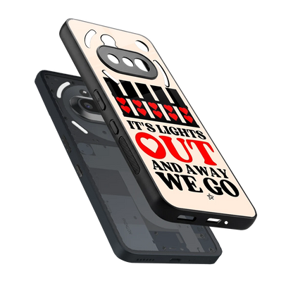 Racer Spirit sleek nothing phone 3a cover with tempered glass back and TPU edges
