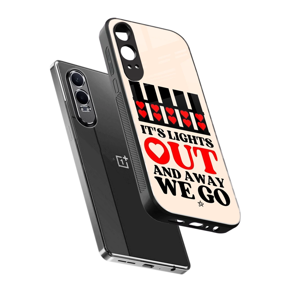 Racer Spirit sleek oneplus nord ce 4 lite cover with tempered glass back and TPU edges