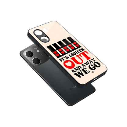 Racer Spirit sleek oppo a5x 5g cover with tempered glass back and TPU edges