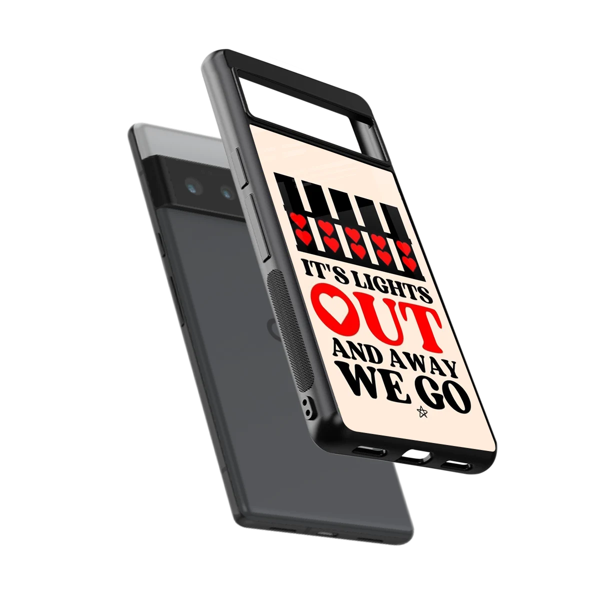 Racer Spirit sleek google pixel 6 pro cover with tempered glass back and TPU edges