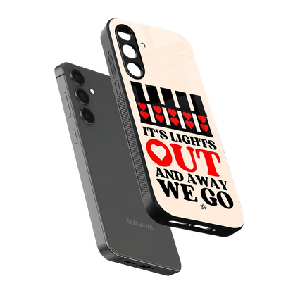 Racer Spirit sleek samsung galaxy a14 5g cover with tempered glass back and TPU edges