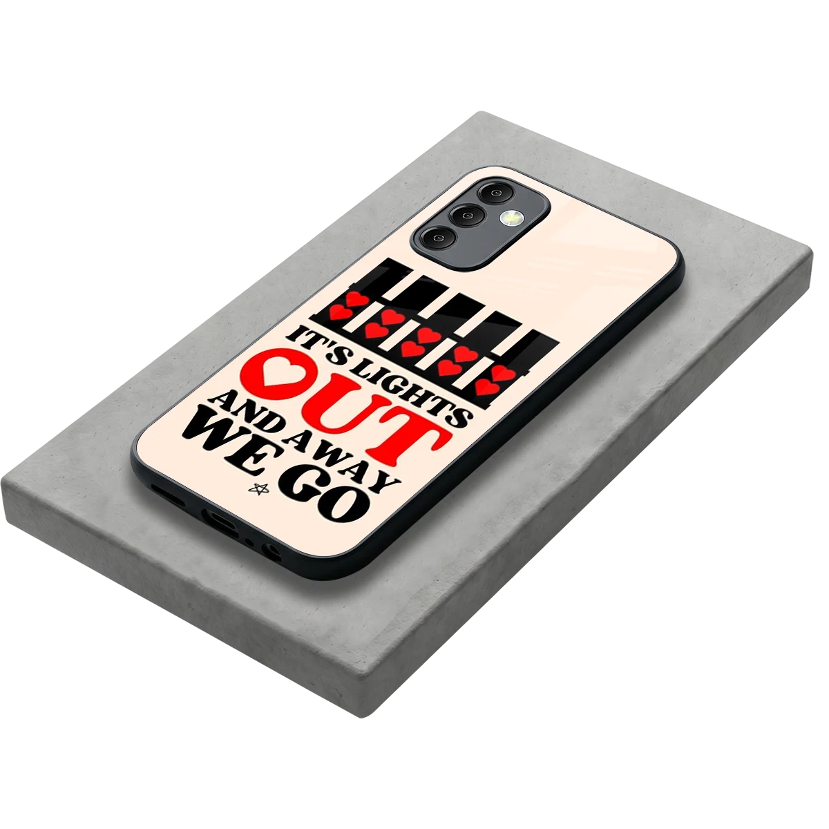 Racer Spirit stylish phone case for samsung galaxy m14 5g | glossy glass and slim fit