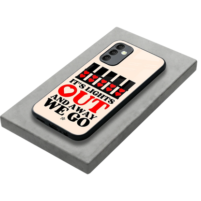 Racer Spirit stylish phone case for samsung galaxy m14 5g | glossy glass and slim fit