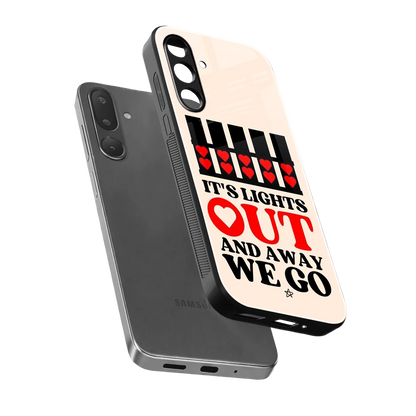Racer Spirit sleek samsung galaxy m16 5g cover with tempered glass back and TPU edges