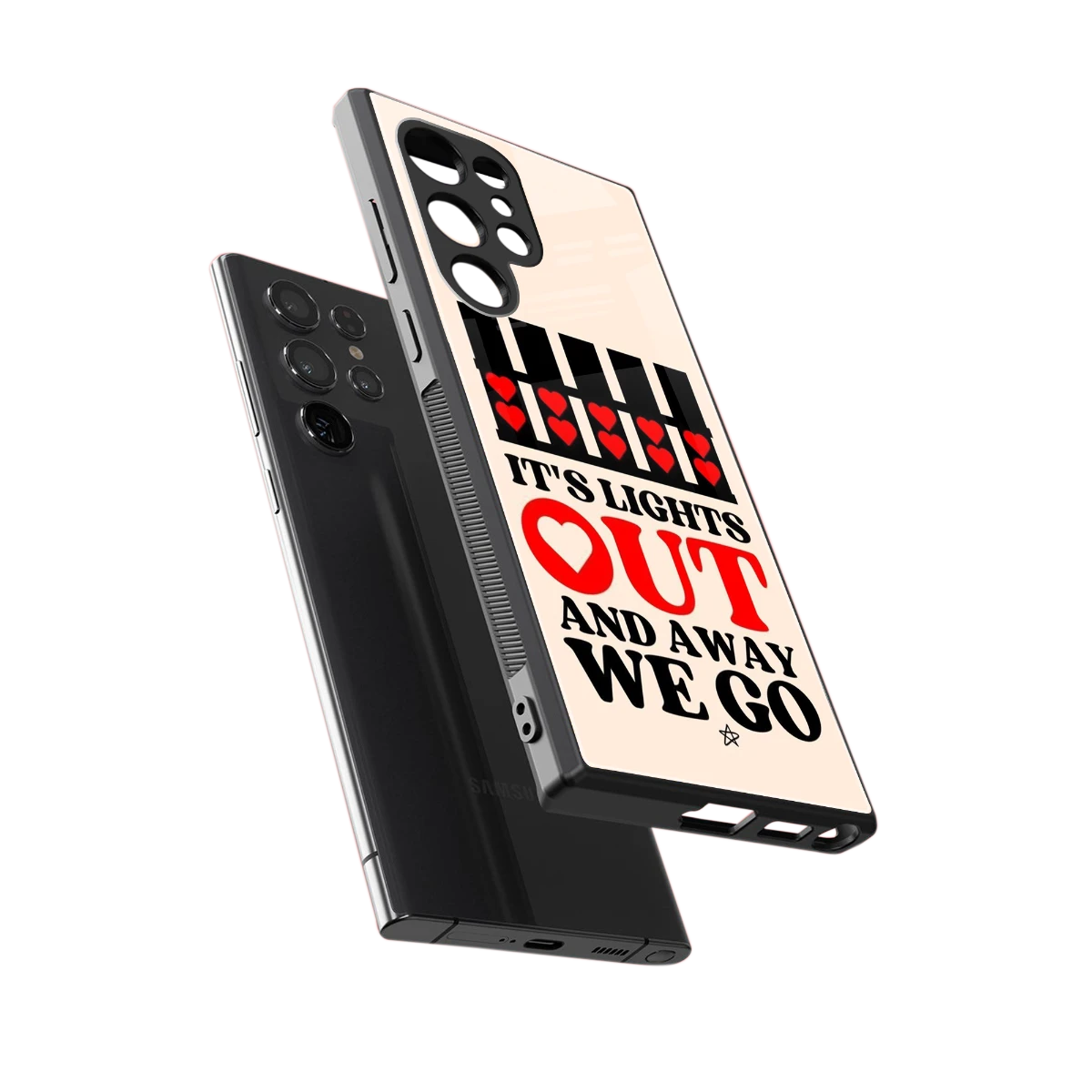 Racer Spirit sleek samsung galaxy s23 ultra cover with tempered glass back and TPU edges