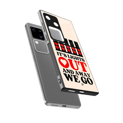 Racer Spirit sleek vivo v30 cover with tempered glass back and TPU edges