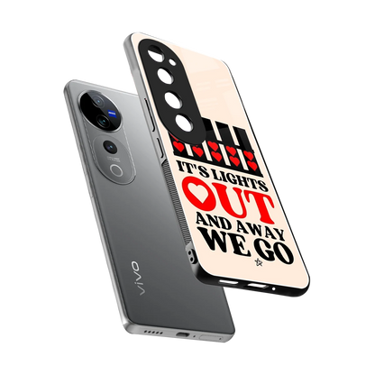 Racer Spirit sleek vivo v40 pro cover with tempered glass back and TPU edges