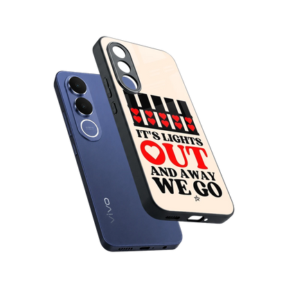Racer Spirit sleek vivo v70 fe cover with tempered glass back and TPU edges
