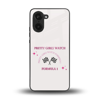 Racing Babe back phone cover | glass case for oneplus nord ce5 5g