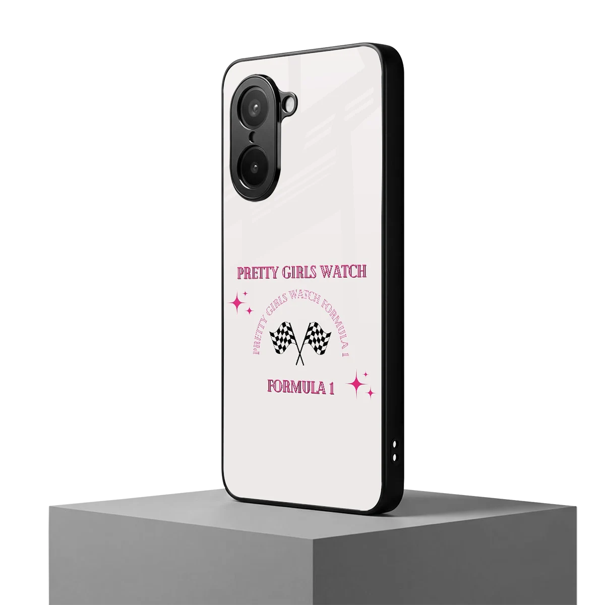 Racing Babe oneplus nord ce5 5g mobile cover | shockproof glass phone case