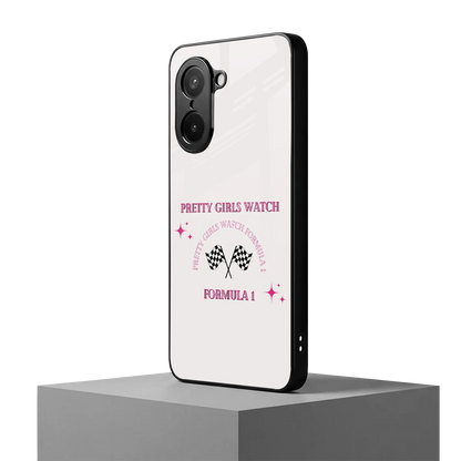 Racing Babe oneplus nord ce5 5g mobile cover | shockproof glass phone case