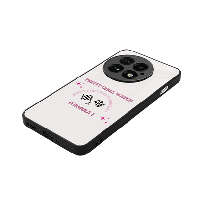 Racing Babe stylish phone case for oneplus 13 | glossy glass and slim fit