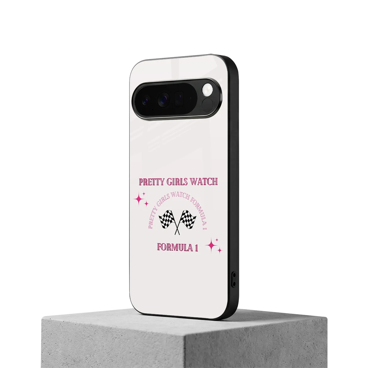 Racing Babe google pixel 10 pro xl mobile cover | shockproof glass phone case