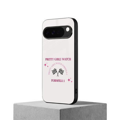 Racing Babe google pixel 10 pro xl mobile cover | shockproof glass phone case