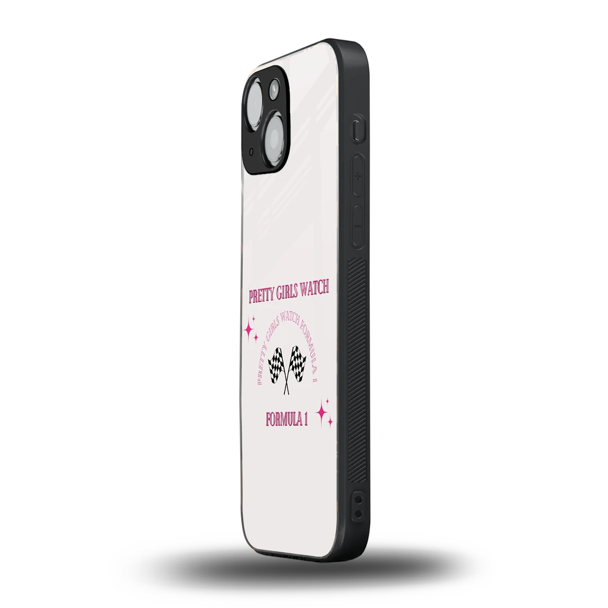 Racing Babe iphone 13 mini mobile cover | shockproof glass phone case