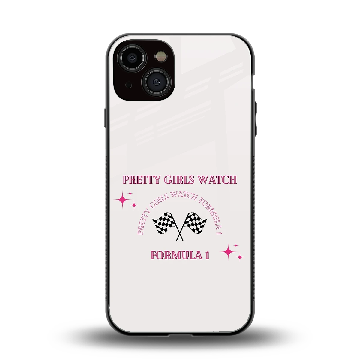 Racing Babe back phone cover | glass case for iphone 13