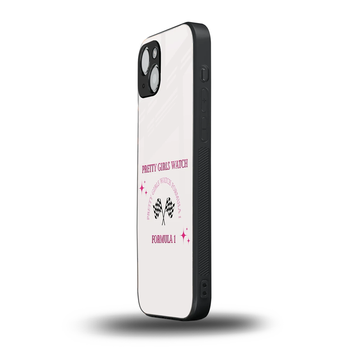Racing Babe iphone 14 plus mobile cover | shockproof glass phone case