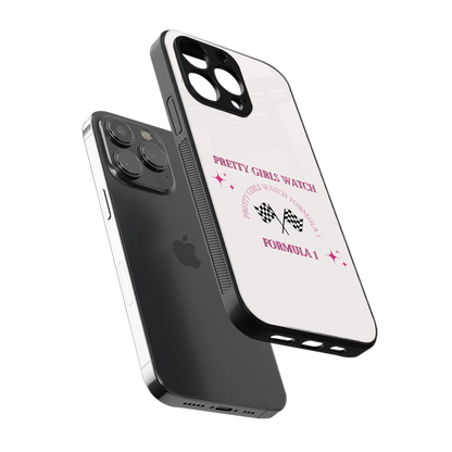 Racing Babe iphone xs max mobile cover | shockproof glass phone case