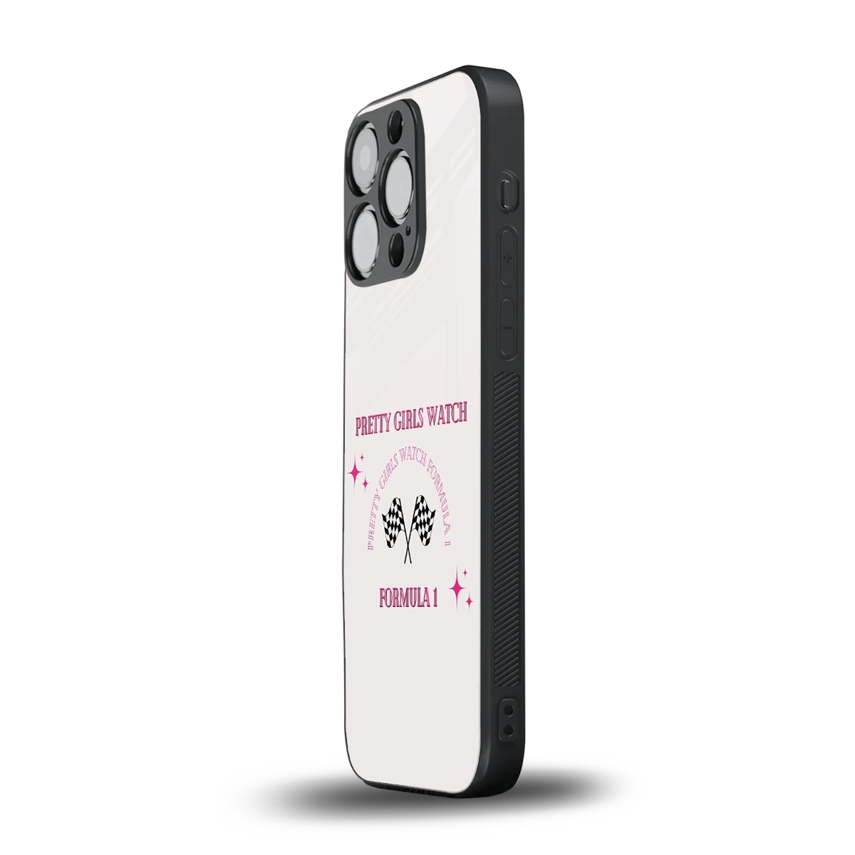 Racing Babe iphone 16 pro mobile cover | shockproof glass phone case