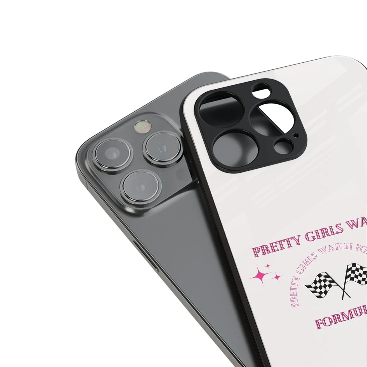 Racing Babe stylish phone case for iphone 15 pro max | glossy glass and slim fit