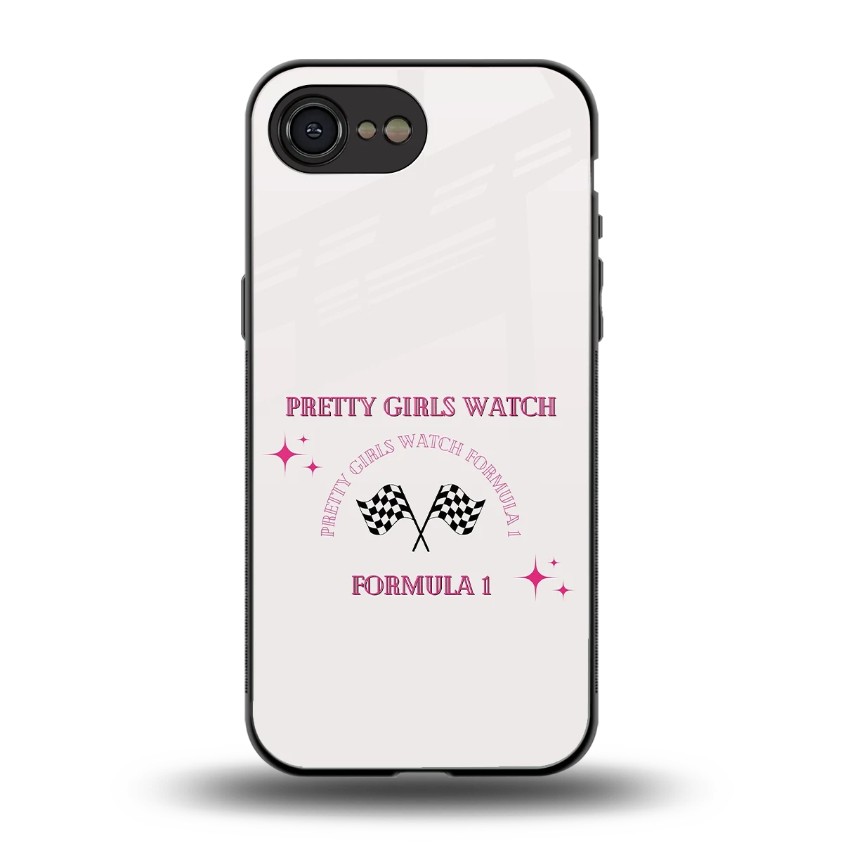 Racing Babe back phone cover | glass case for iphone 16e