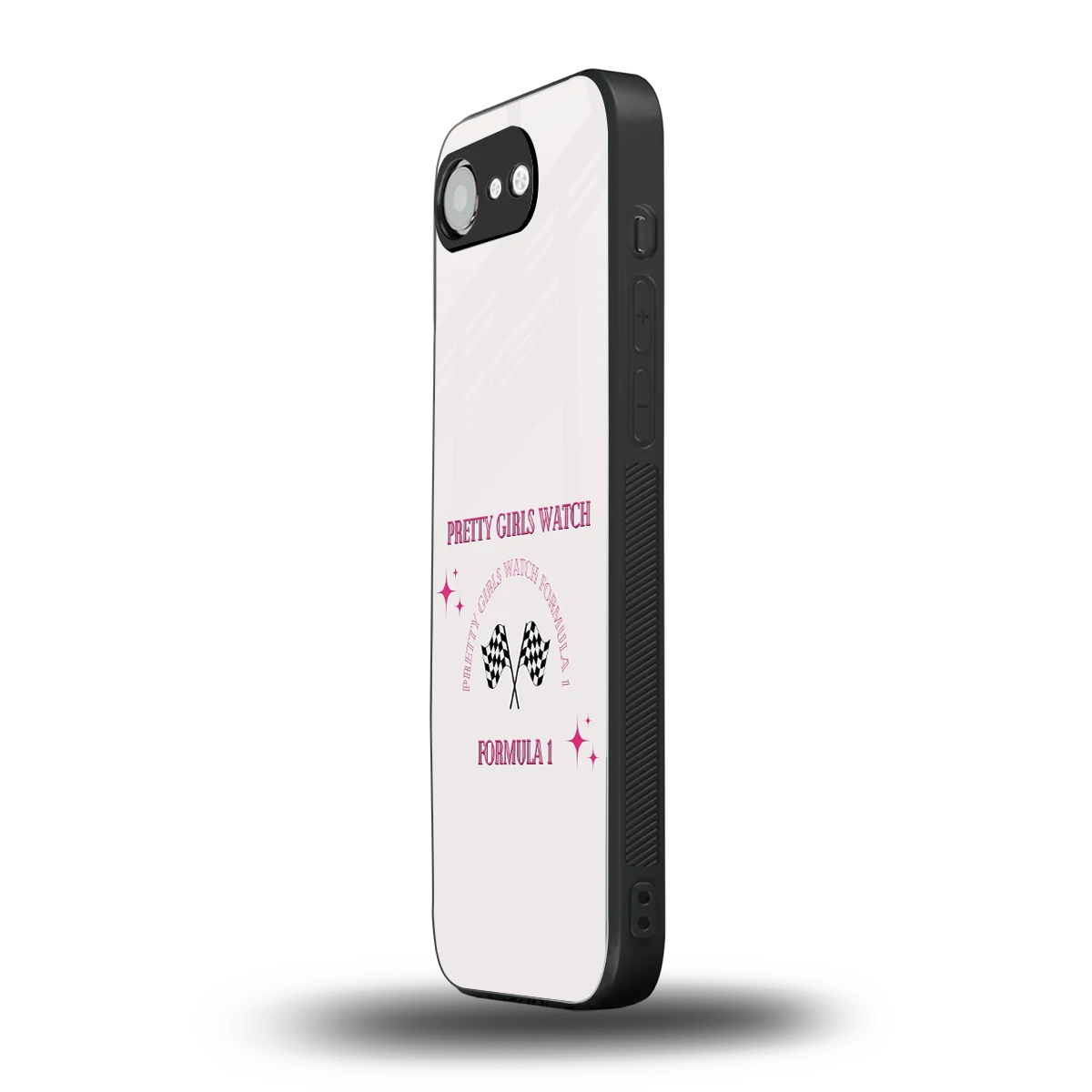 Racing Babe iphone 16e mobile cover | shockproof glass phone case