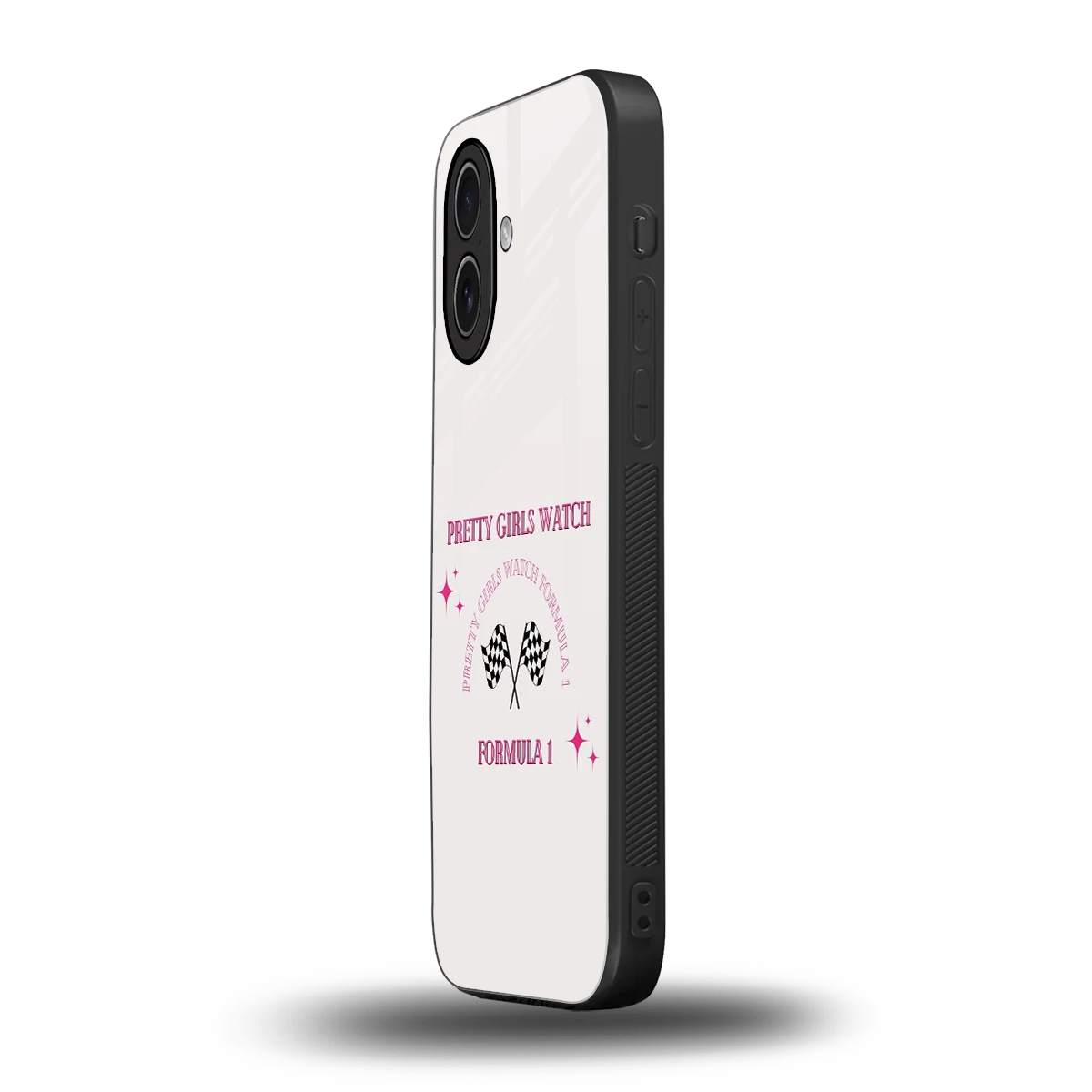 Racing Babe iphone 17 mobile cover | shockproof glass phone case