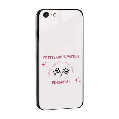 Racing Babe sleek iphone 6s cover with tempered glass back and TPU edges