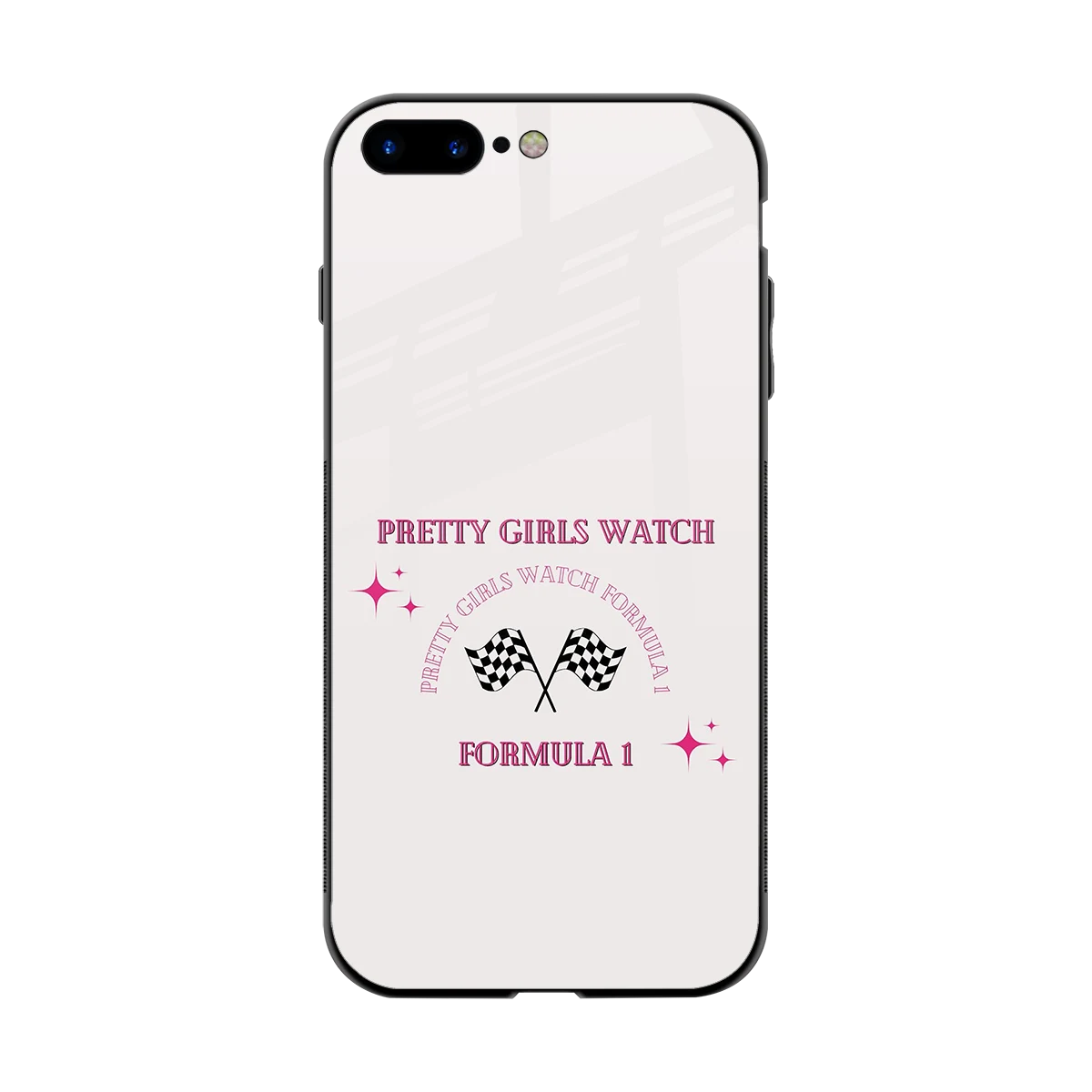 Racing Babe back phone cover | glass case for iphone 8 plus