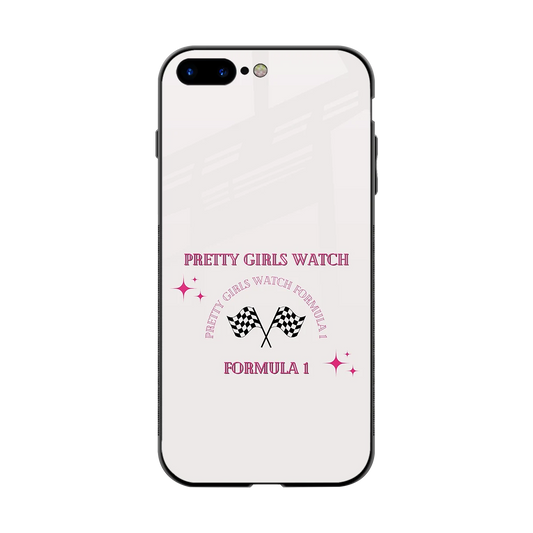 Racing Babe back phone cover | glass case for iphone 8 plus