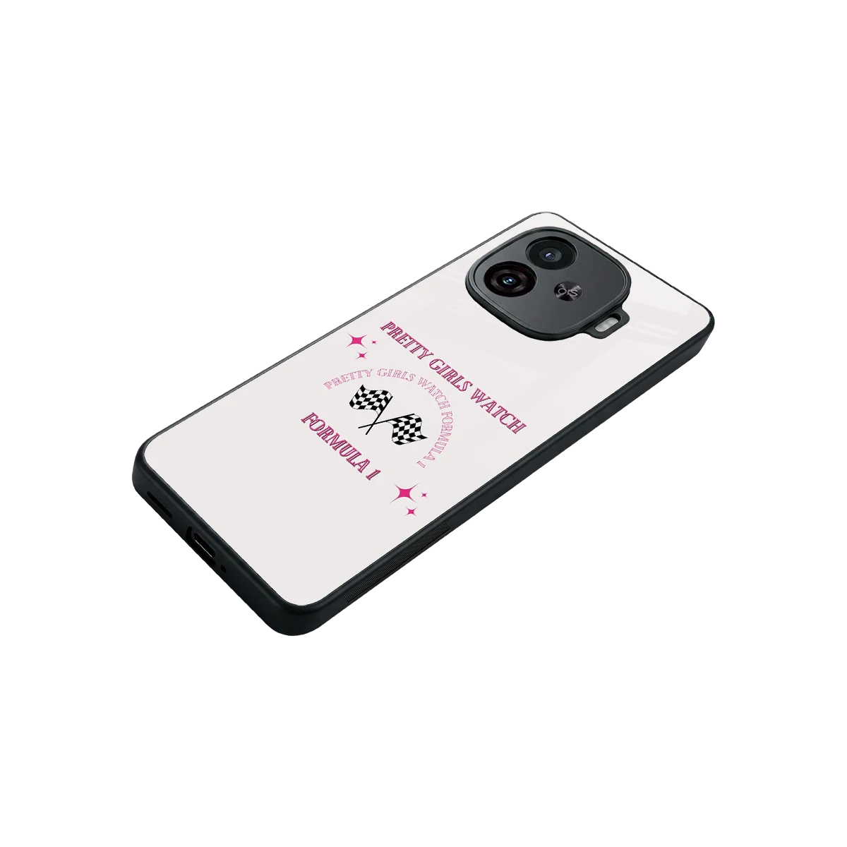 Racing Babe stylish phone case for iqoo neo 10r 5g | glossy glass and slim fit