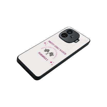 Racing Babe stylish phone case for iqoo neo 10r 5g | glossy glass and slim fit