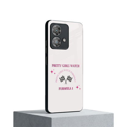 Racing Babe motorola edge 40 neo 5g mobile cover | shockproof glass phone case