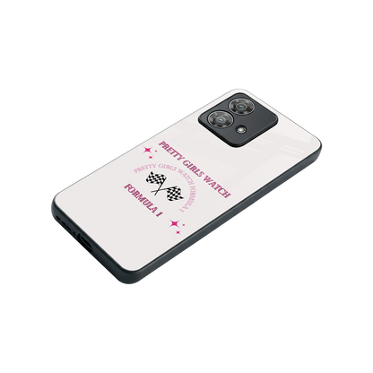 Racing Babe stylish phone case for motorola edge 40 neo 5g | glossy glass and slim fit